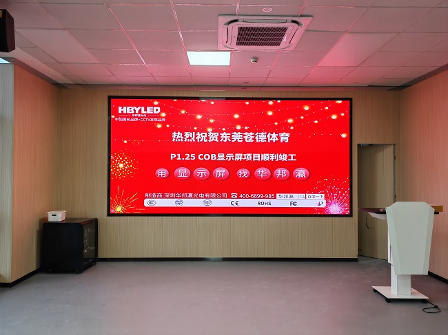 華邦瀛COB顯示屏項目實拍圖